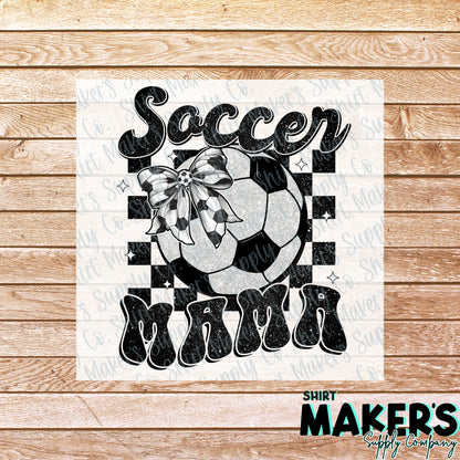 Soccer Mama DTF Transfer - or- Hat Patch, Acrylic, Magnet, or Keychain