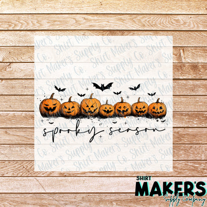 Spooky Season Pumpkins DTF Transfer - or- Hat Patch, Acrylic, Magnet, or Keychain