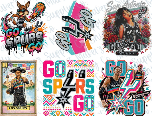 San Antonio Spurs #2 DTF Gang Sheet