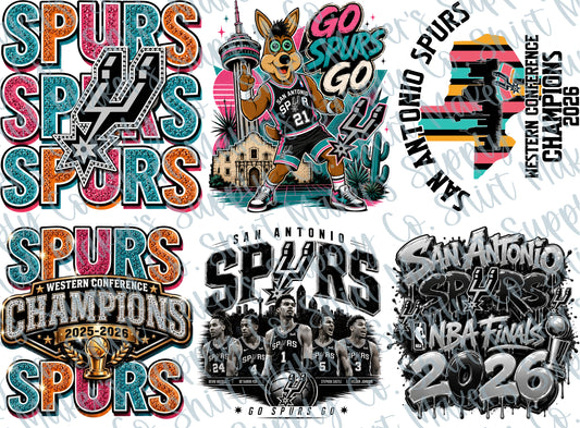 San Antonio Spurs #4 DTF Gang Sheet