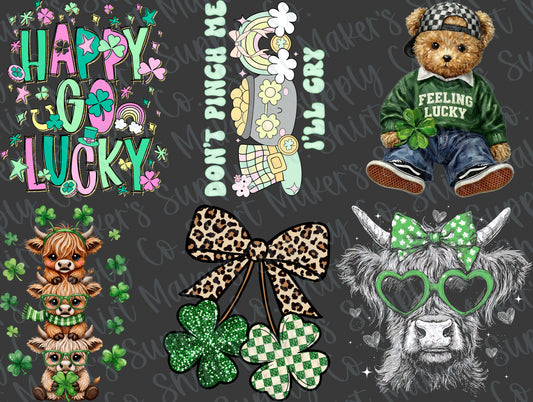 St. Patrick's Day #1 2026 DTF Gang Sheet