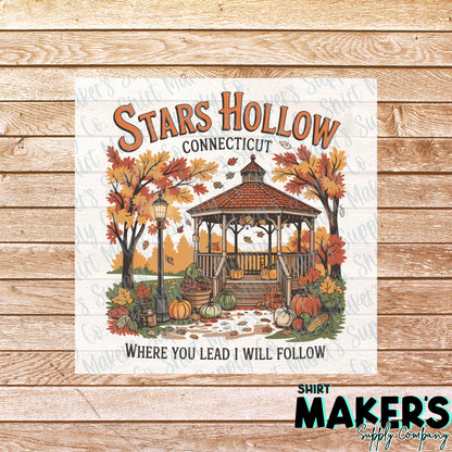Stars Hollow DTF Transfer - or- Hat Patch, Acrylic, Magnet, or Keychain
