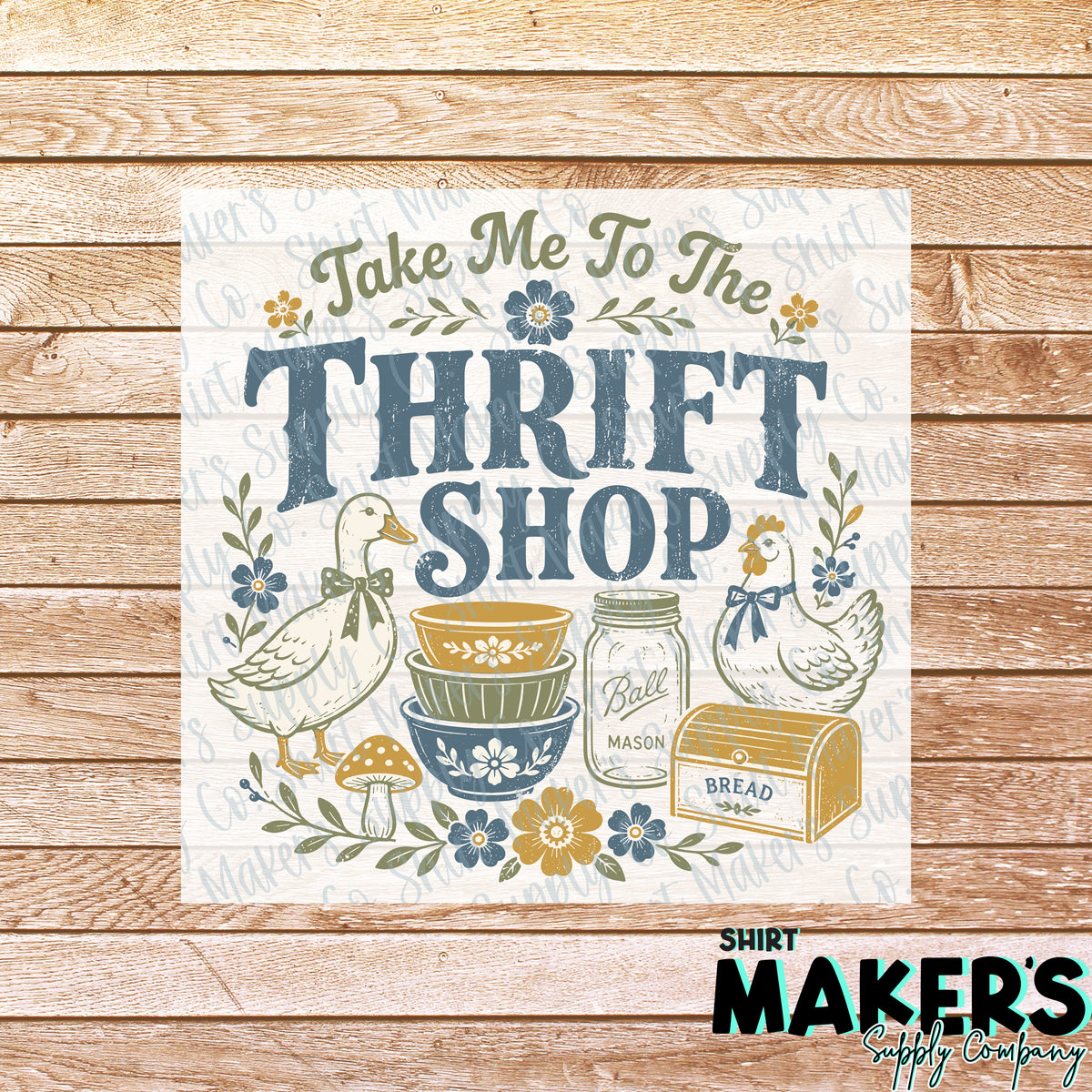 Take me to the Thrift Store DTF Transfer - or- Hat Patch, Acrylic, Magnet, or Keychain