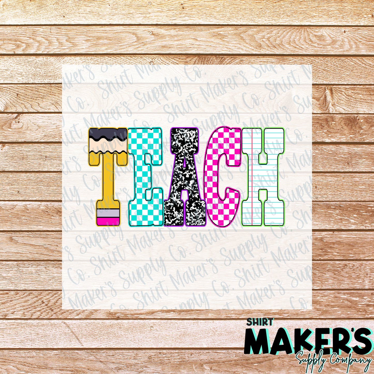 Teach DTF Transfer - or- Hat Patch, Acrylic, Magnet, or Keychain
