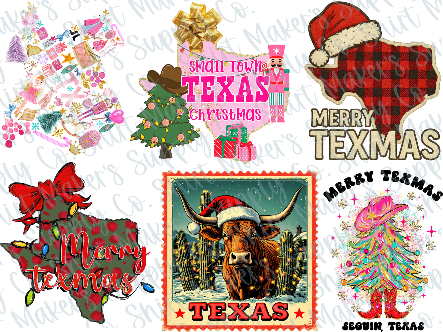 Texas Christmas 2025 DTF Gang Sheet