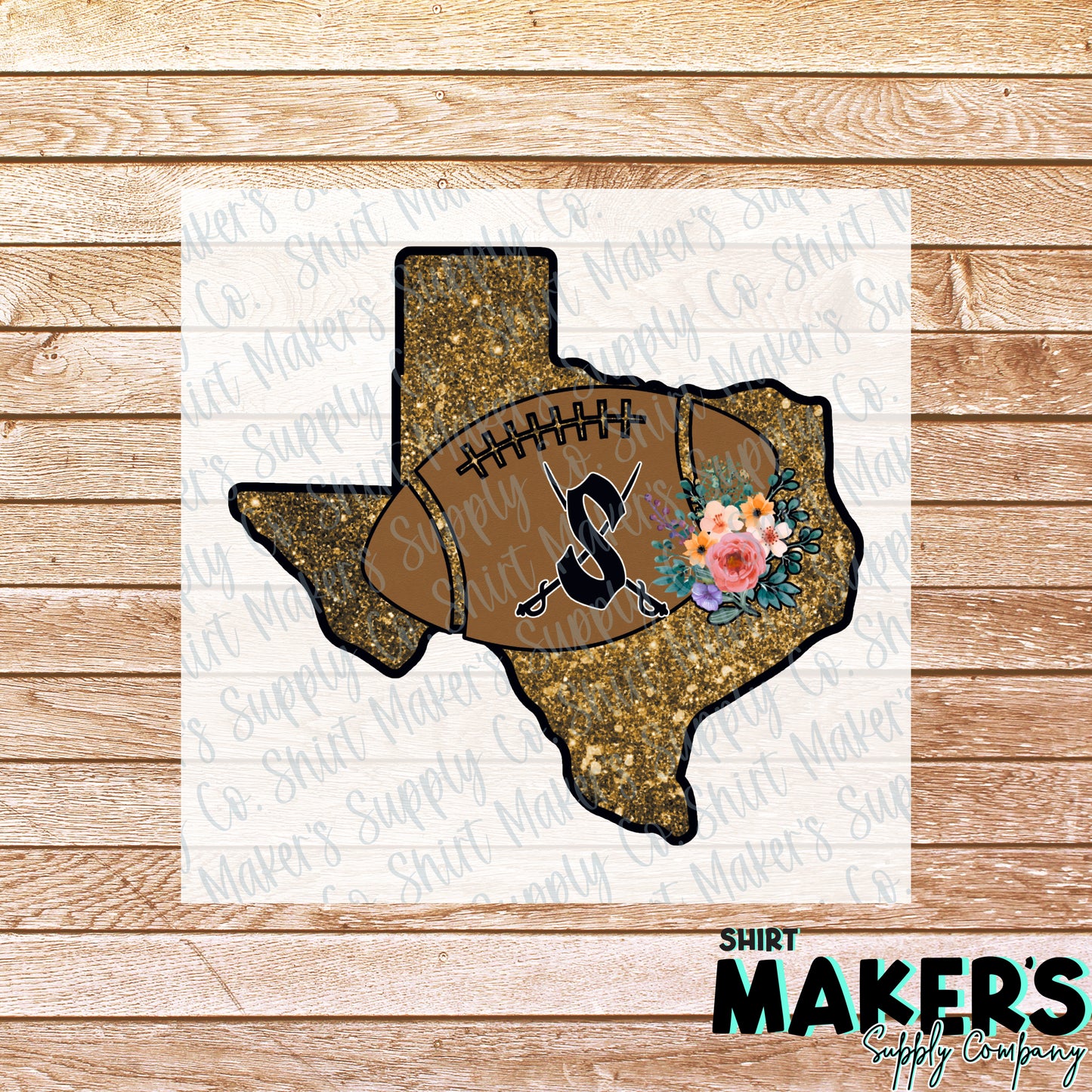 Seguin Matadors Glitter Texas Football DTF or Sublimation Transfer