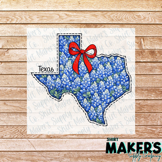 Texas Bluebonnet DTF, UV-DTF, or Sublimation Transfer