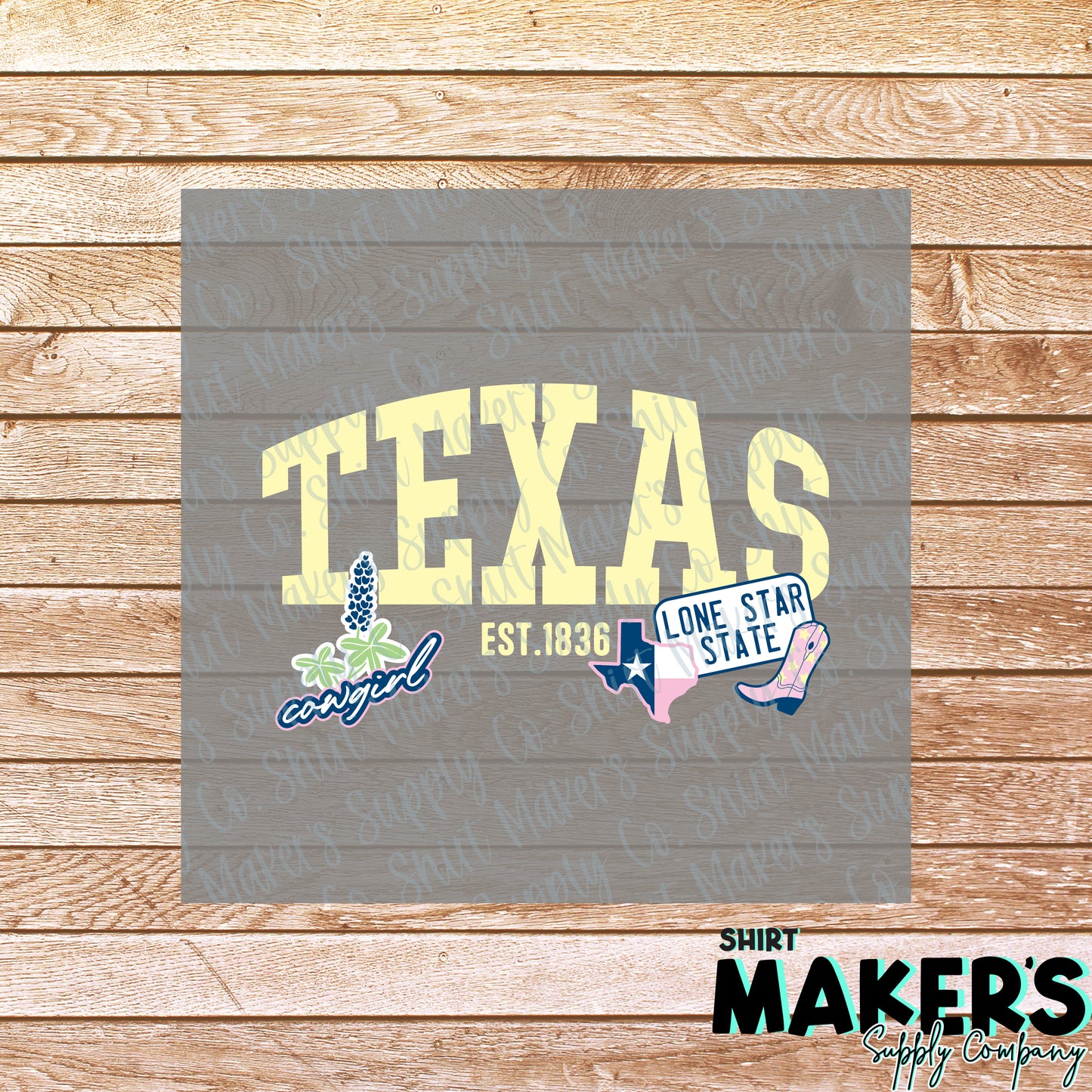 Texas Lone Star State DTF or UV-DTF Transfer - or- Hat Patch, Acrylic, Magnet, or Keychain