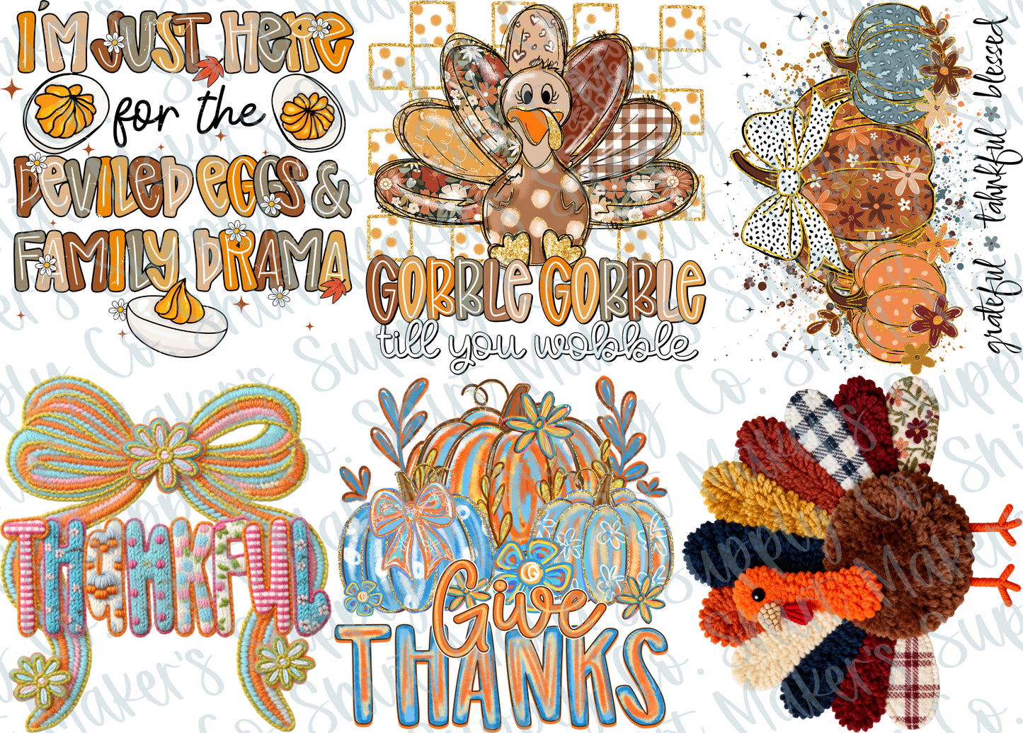 Thanksgiving #1 2025 DTF Gang Sheet