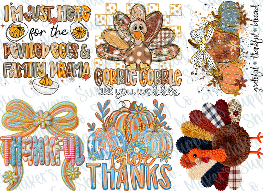 Thanksgiving #1 2025 DTF Gang Sheet