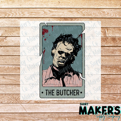 The Butcher Tarot Card DTF Transfer - or- Hat Patch, Acrylic, Magnet, or Keychain