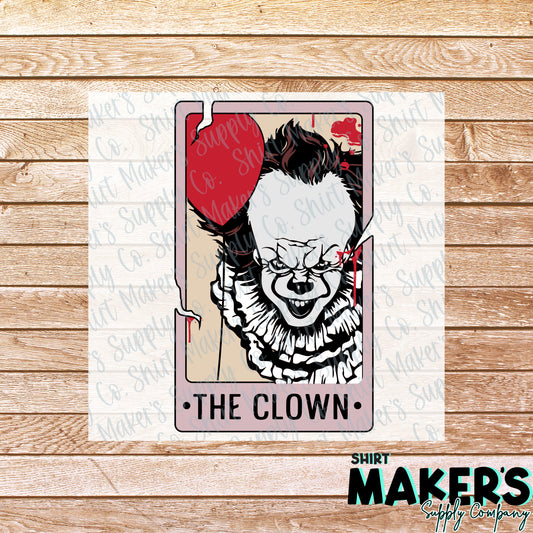 The Clown Tarot Card DTF or Sublimation Transfer