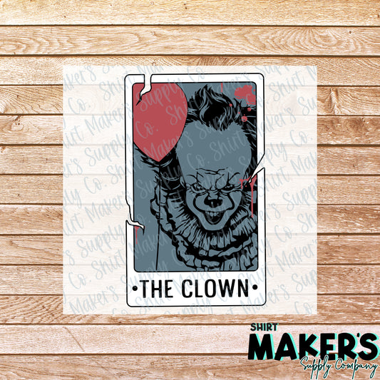 The Clown 2 Tarot Card DTF or Sublimation Transfer