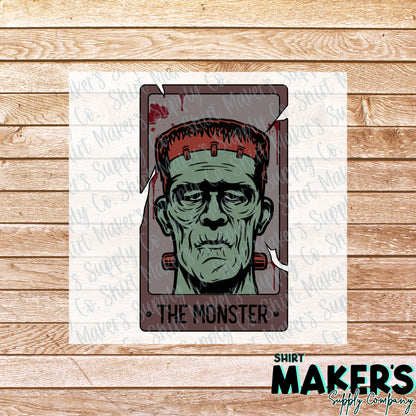 The Monster Tarot Card DTF Transfer - or- Hat Patch, Acrylic, Magnet, or Keychain