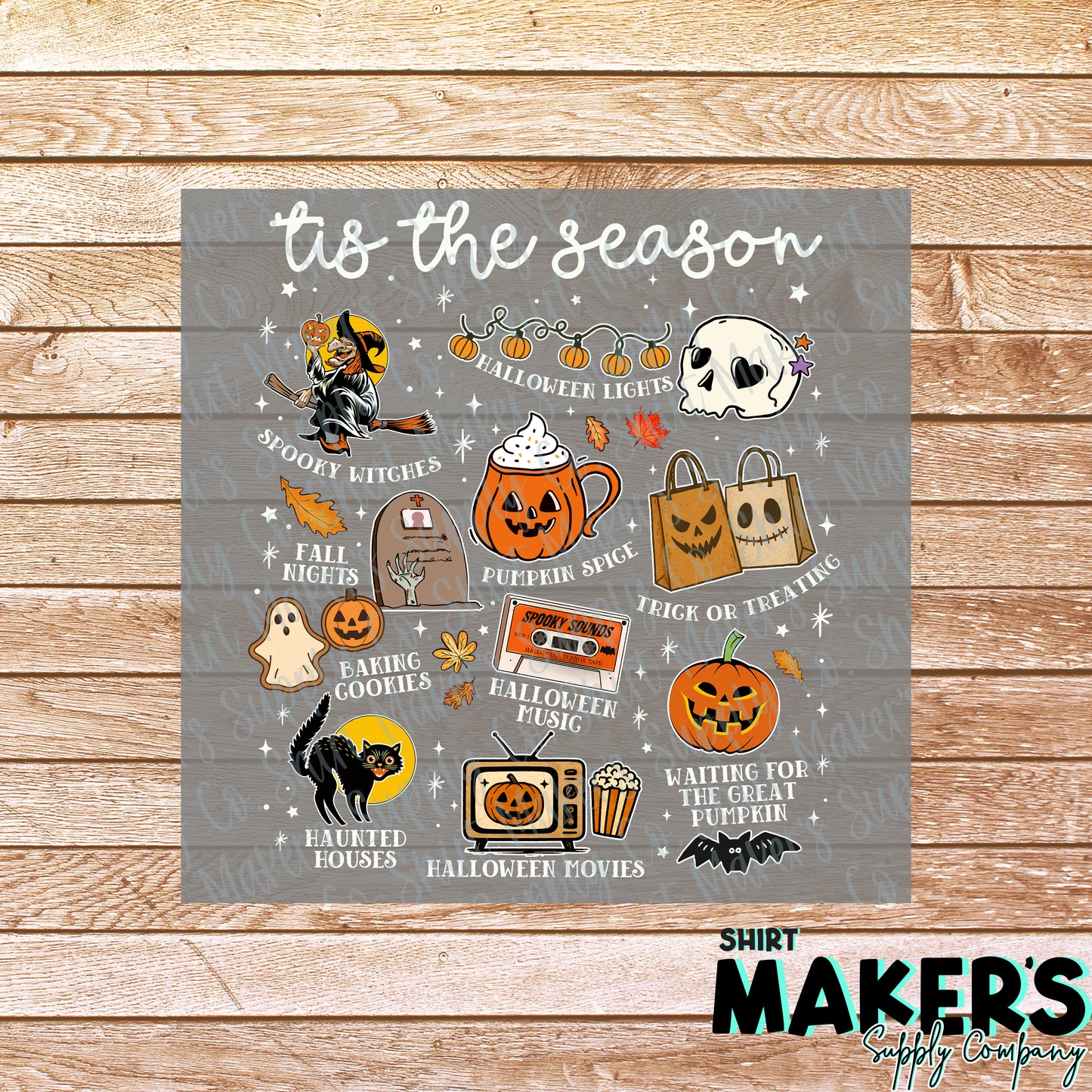 Tis the Season White DTF or Sublimation Transfer