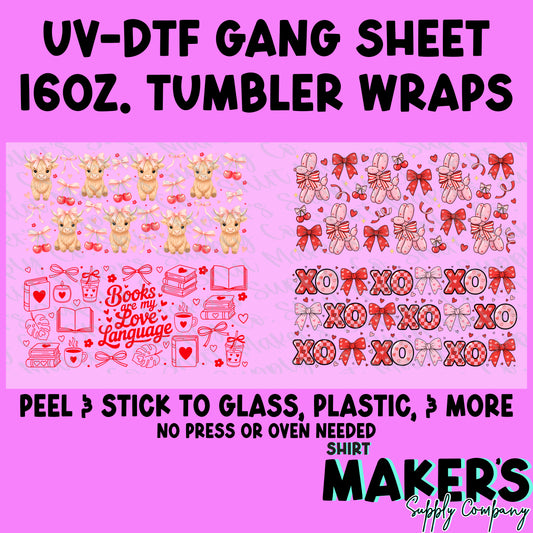 Valentine's Day #1 UV-DTF Gang Sheet