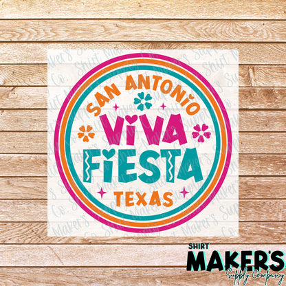 Viva Fiesta DTF Transfer - or- Hat Patch, Acrylic, Magnet, or Keychain