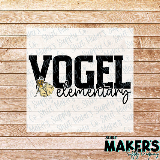 Vogel Elementary DTF Transfer - or- Hat Patch, Acrylic, Magnet, or Keychain