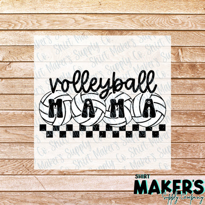 Volleyball Mama DTF Transfer - or- Hat Patch, Acrylic, Magnet, or Keychain