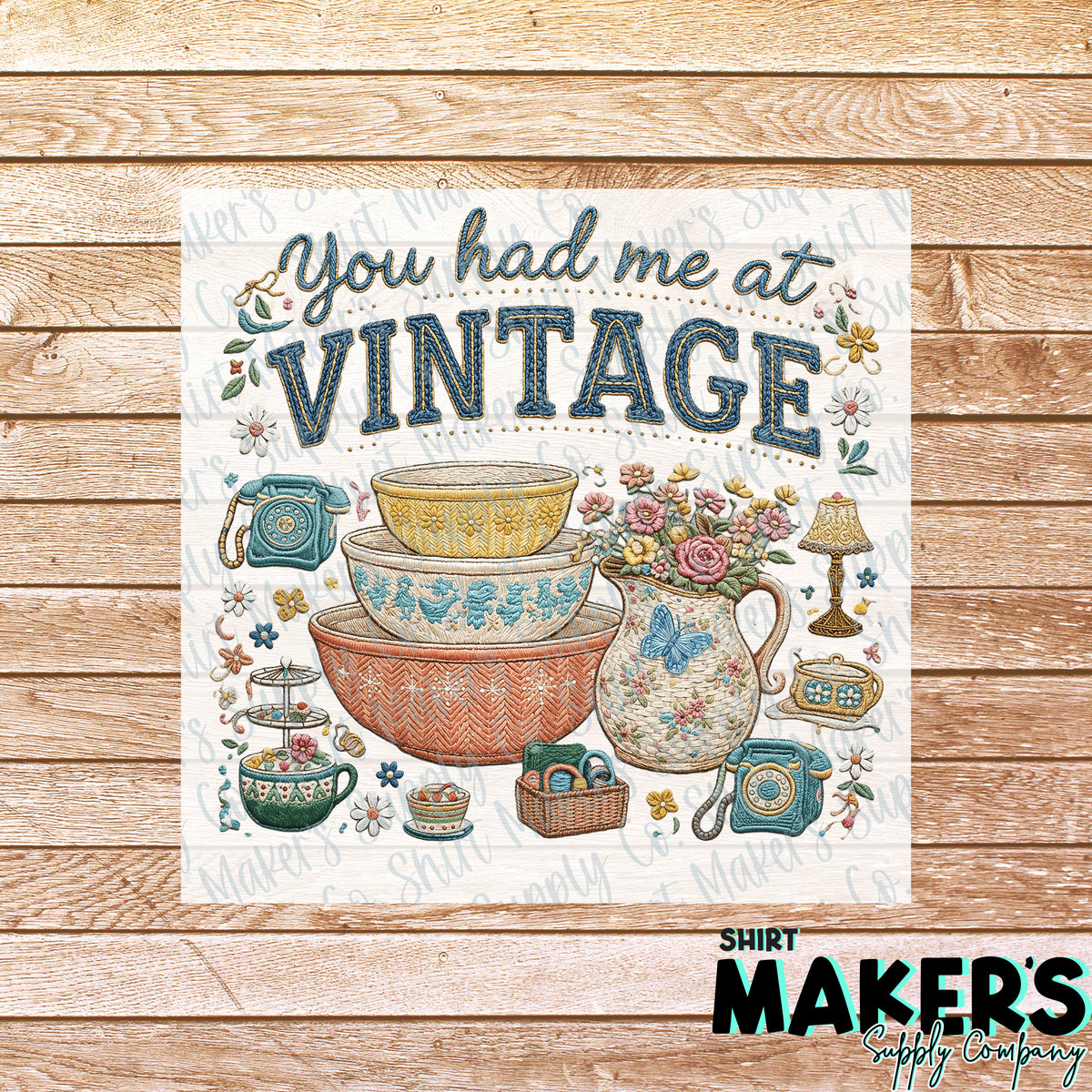 You had me at Vintage DTF Transfer - or- Hat Patch, Acrylic, Magnet, or Keychain