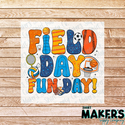 Field Day Fun Day DTF Transfer - or- Hat Patch, Acrylic, Magnet, or Keychain