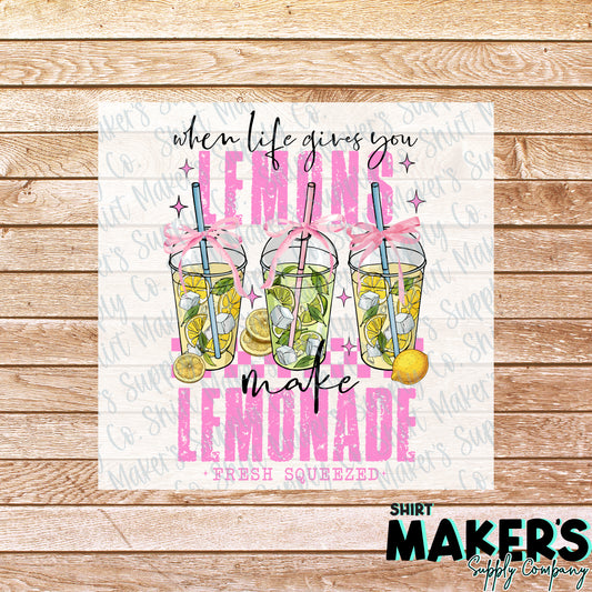Lemonade Summer DTF or Sublimation Transfer