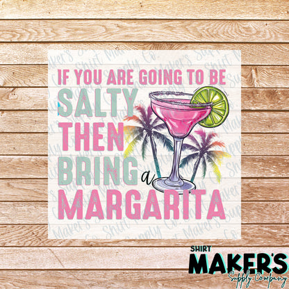 Salty Margarita Summer DTF Transfer - or- Hat Patch, Acrylic, Magnet, or Keychain