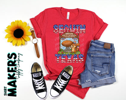Seguin 4th of July Pecan Sign and Squirrel T-Shirt