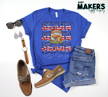 Seguin 4th of July Stacked T-Shirt