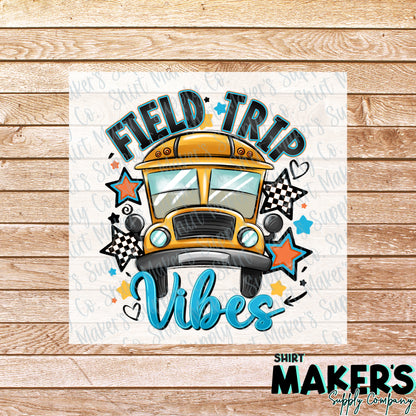 Field Trip Vibes DTF Transfer - or- Hat Patch, Acrylic, Magnet, or Keychain