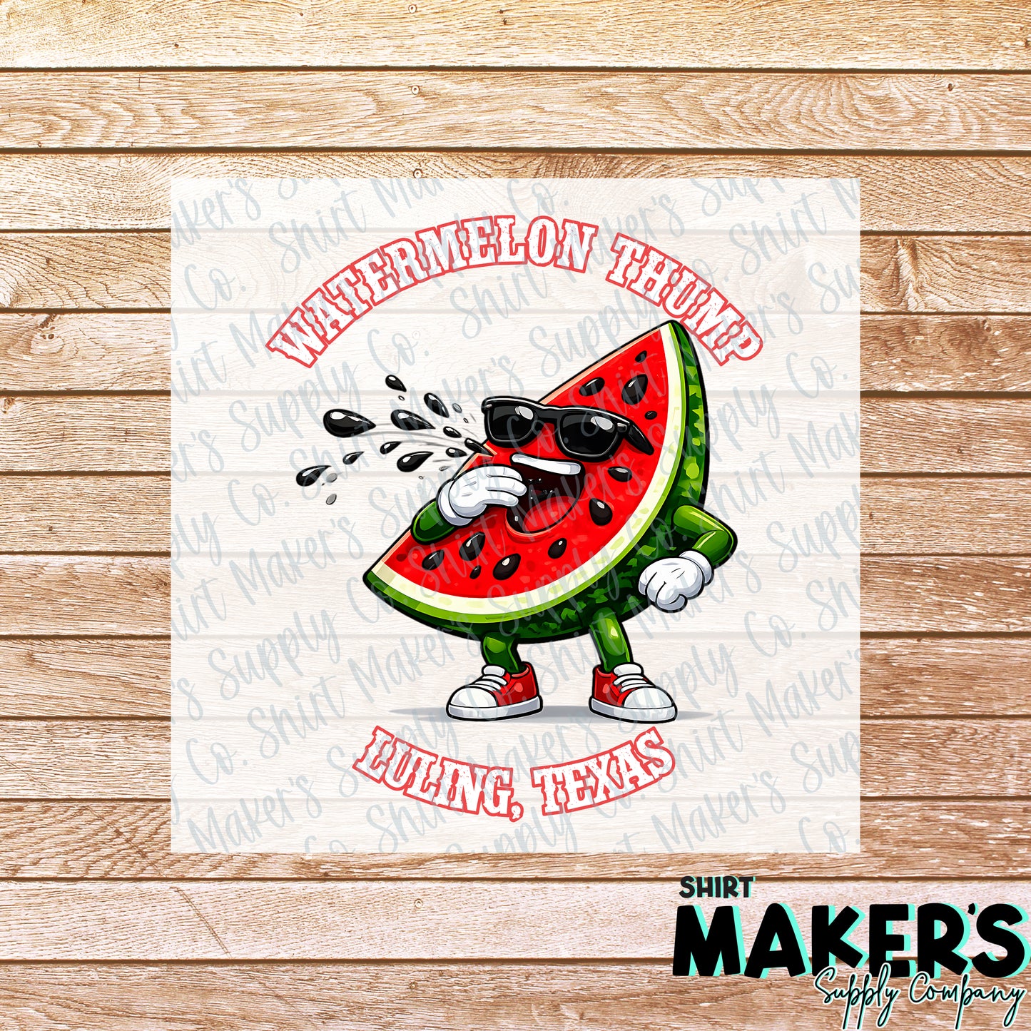 Watermelon Thump DTF or UV-DTF Transfer - or- Hat Patch, Acrylic, Magnet, or Keychain