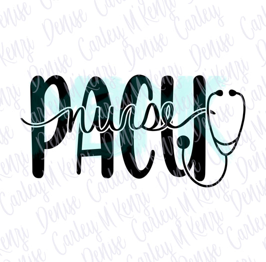 PACU Nurse PNG + SVG Download